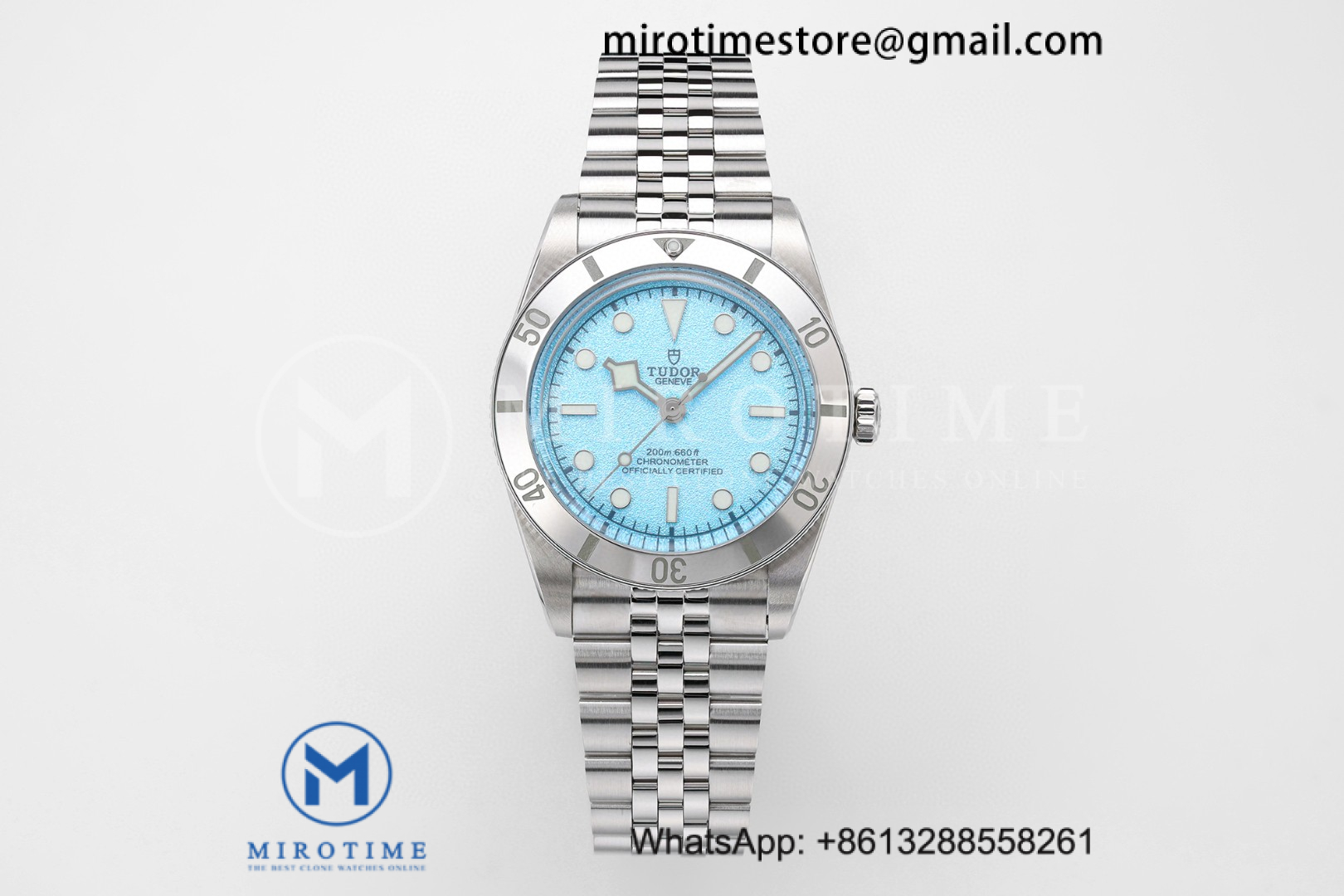 Heritage Black Bay 37mm SS ZF 1:1 Best Edition Tiffany Blue Dial on SS Bracelet A2824