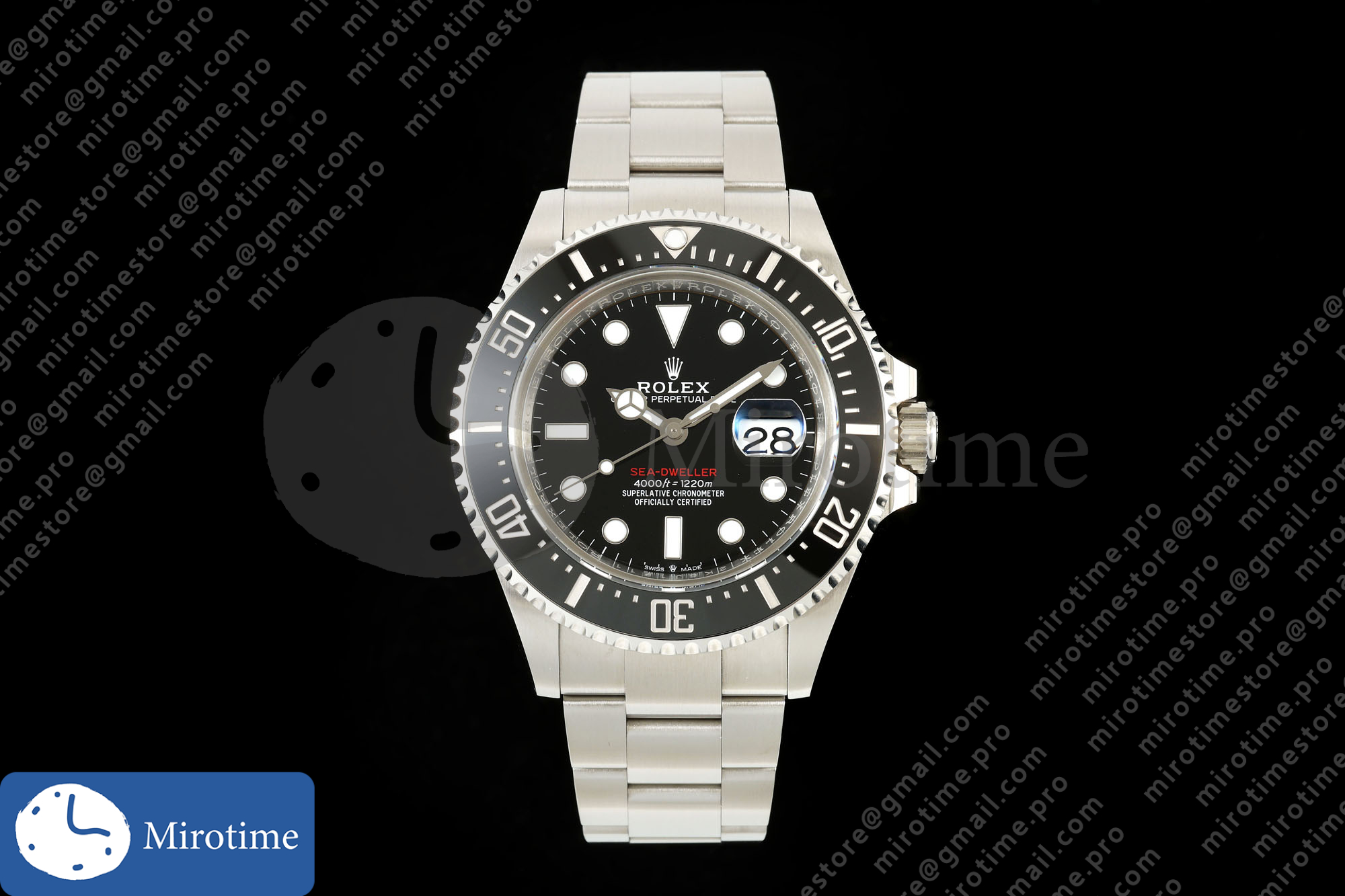 Sea-Dweller 126600 RWF 1:1 Best Edition 904L SS Case and Bracelet JH3235 (Free Sprung)