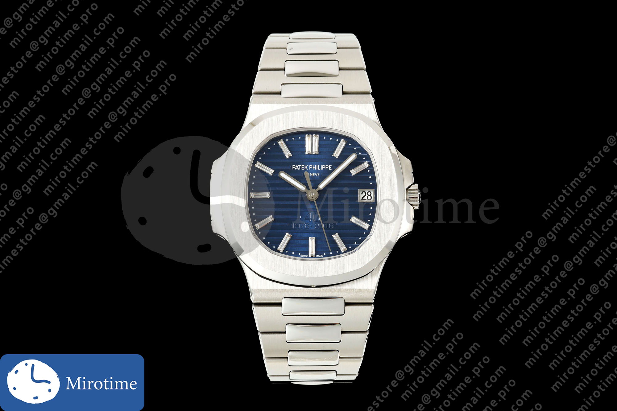 Nautilus 5711 40th Anniversary SS BBF 1:1 Best Edition Blue Dial on SS Bracelet DPB330 Super Clone