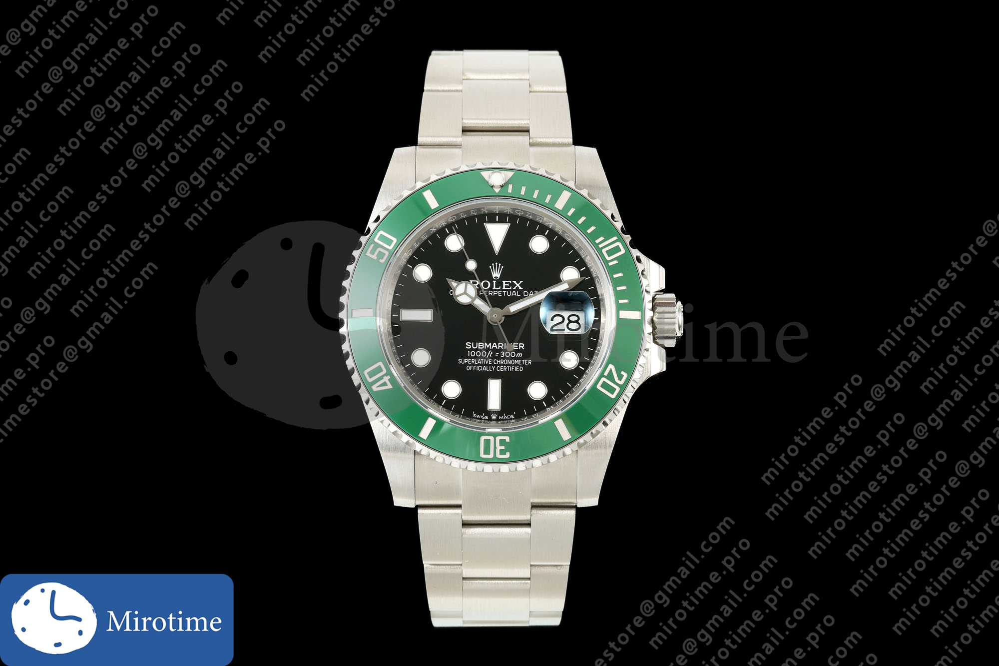 Submariner 41mm 126610 LV Kermit RCF 1:1 Best Edition on SS Bracelet JH3235
