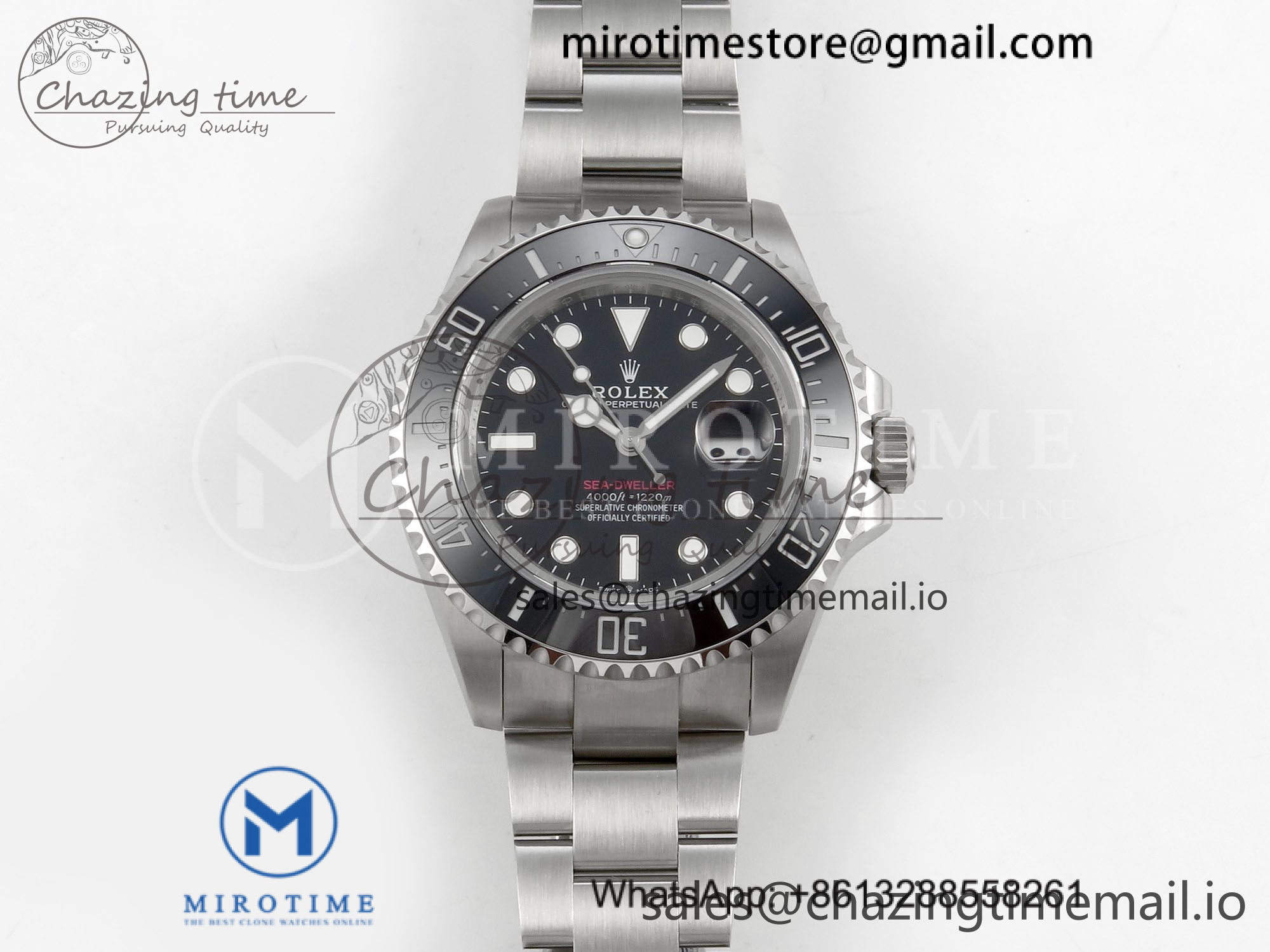 Sea-Dweller 126600 QF 1:1 Best Edition 904L SS Case and Bracelet QF3235