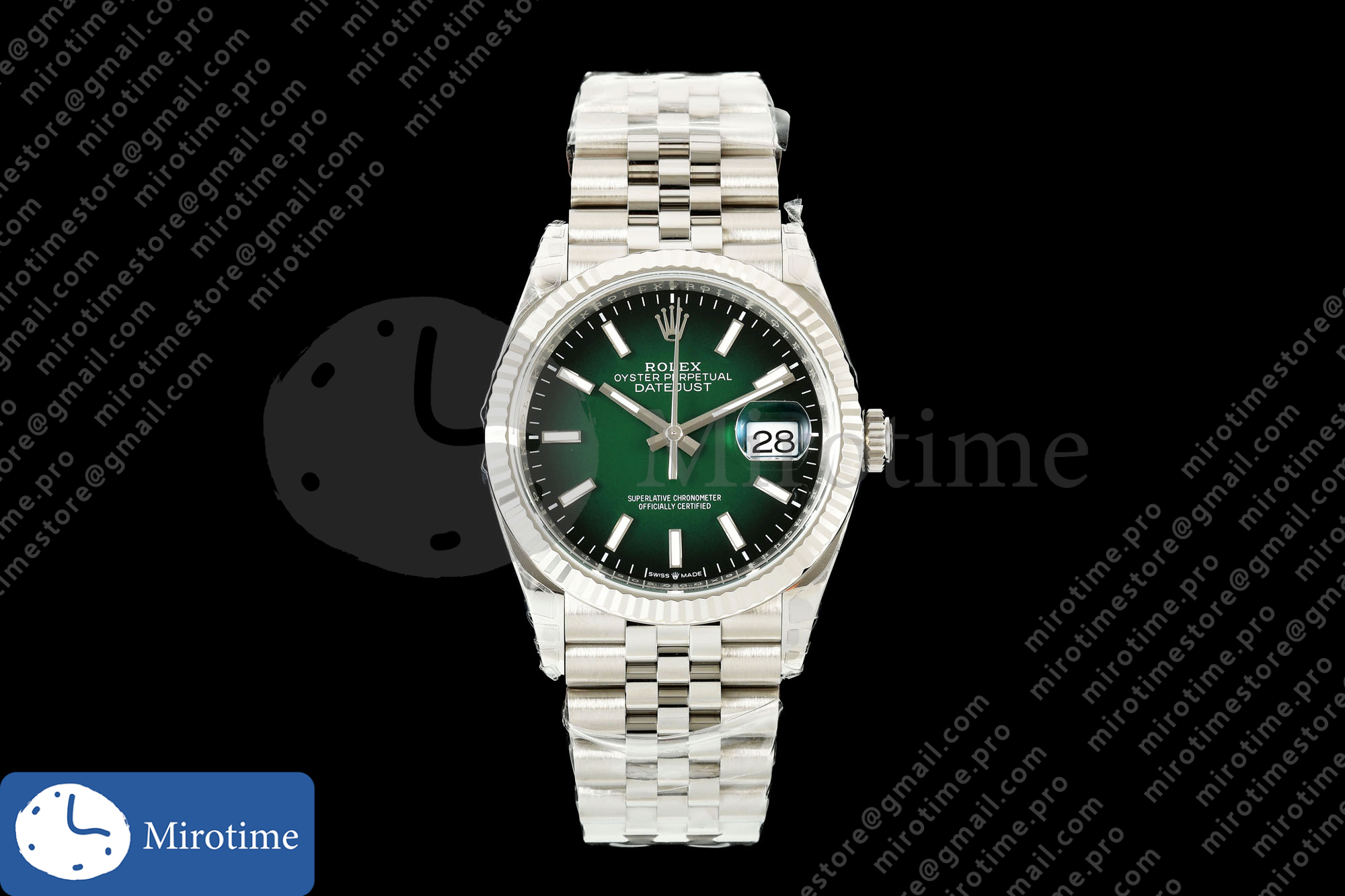 DateJust 36 SS 126234 904L V2 VSF 1:1 Best Edition Green Ombre Dial Stick Marker On Jubilee Bracelet VS3235 (126g)