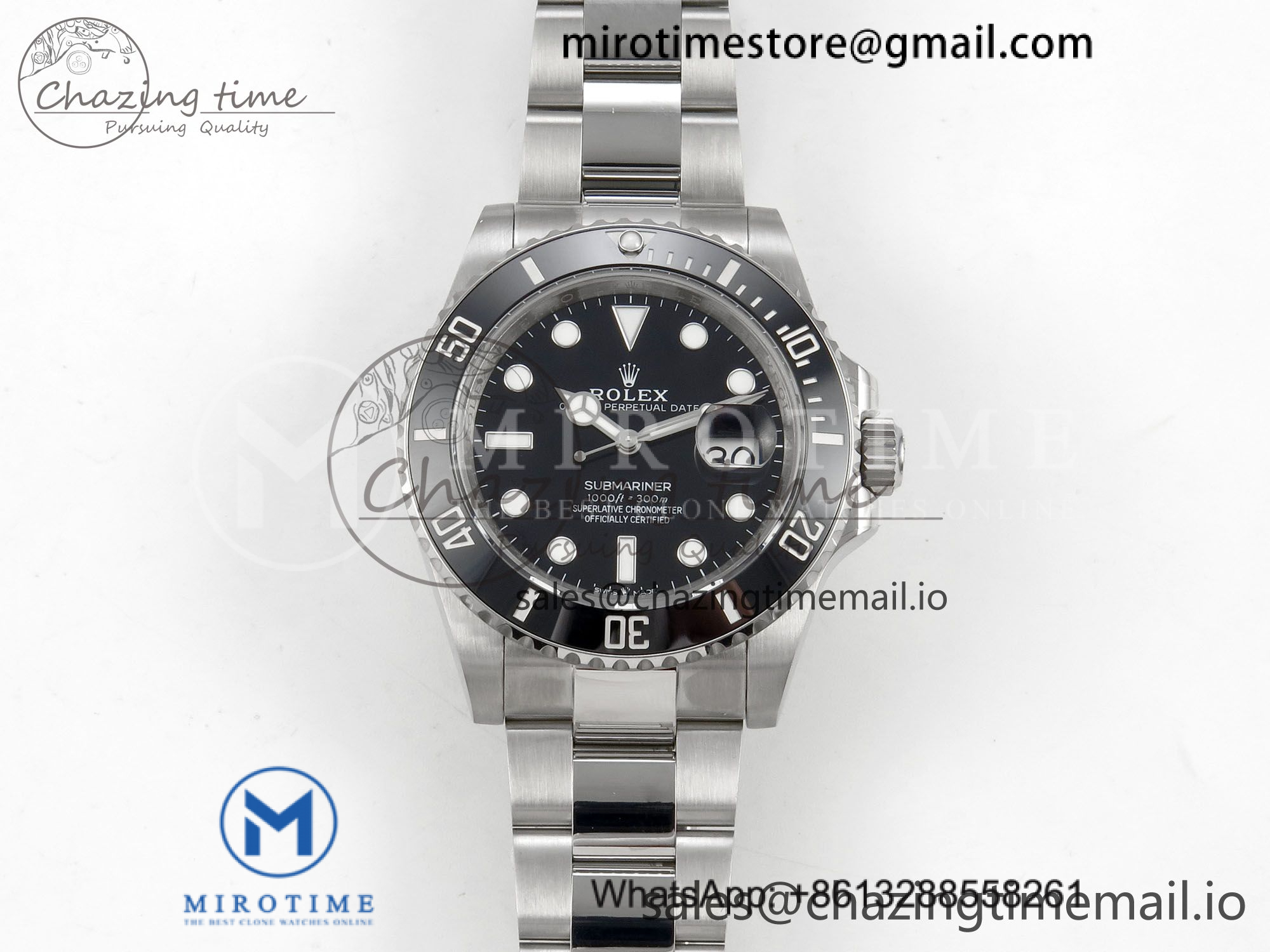 Submariner 41mm 126610 LN QF 1:1 Best Edition Black Dial on SS Bracelet QF3235