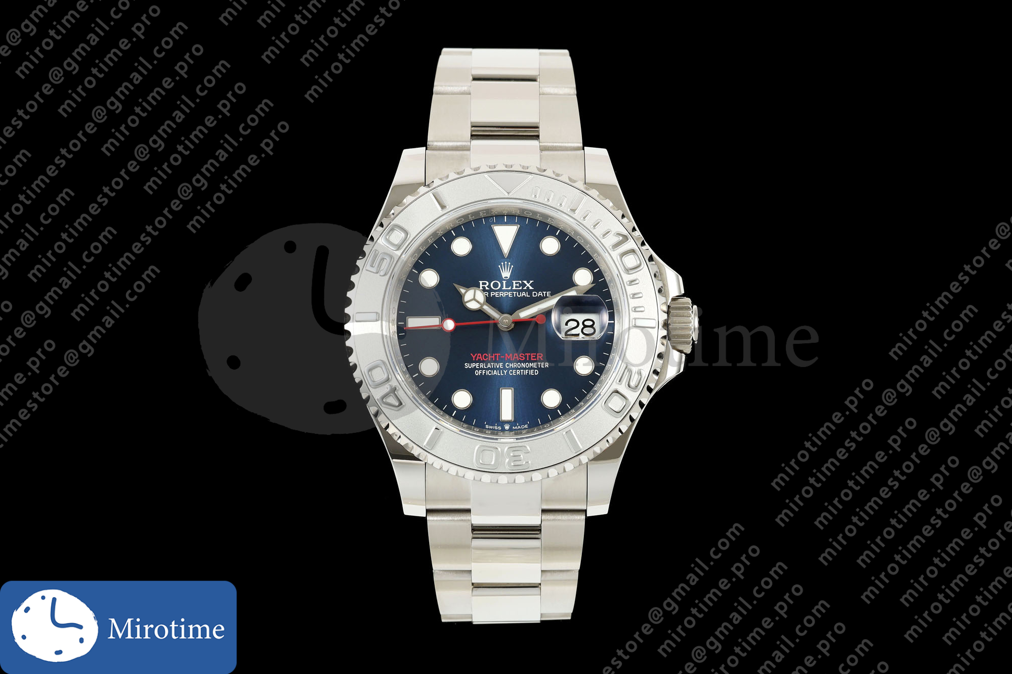 Yacht-Master 126622 904L QF 1:1 Best Edition Blue Dial On 904L SS Bracelet SH3235 (Free Sprung)