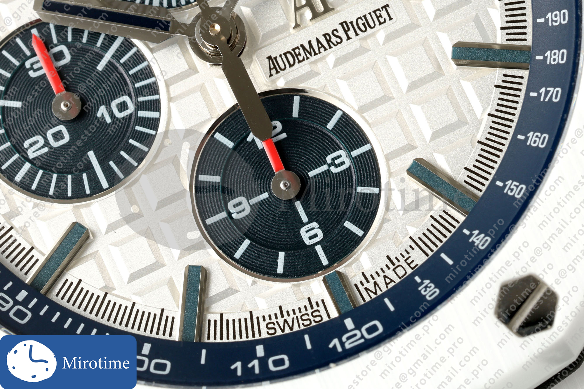 Royal Oak Offshore 44mm White Ceramic JF 1:1 Best Edition White Dial on Rubber Strap A3126 — photo 6