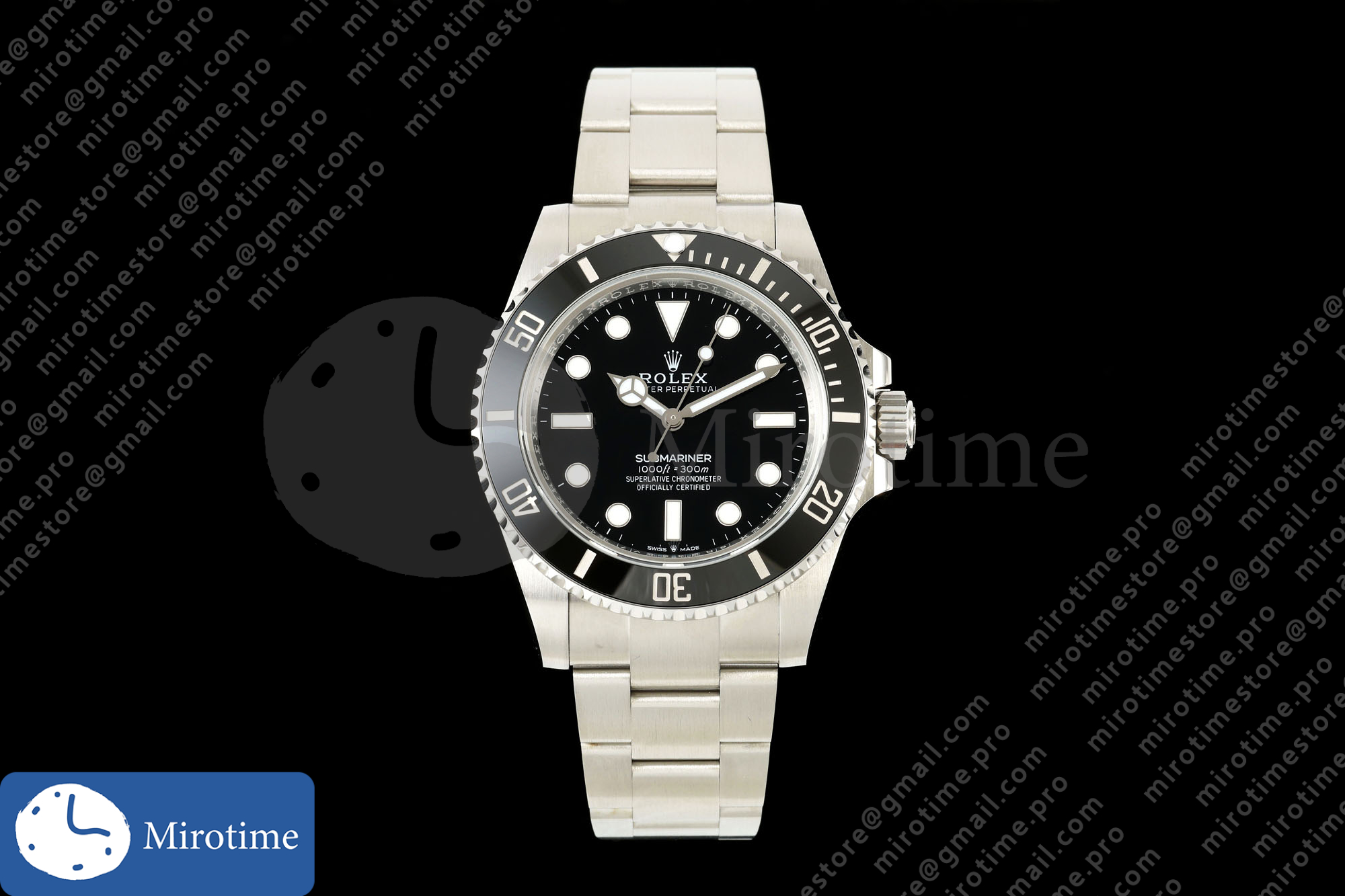 Submariner 41mm 124060 No Date RCF 1:1 Best Edition on SS Bracelet JH3230