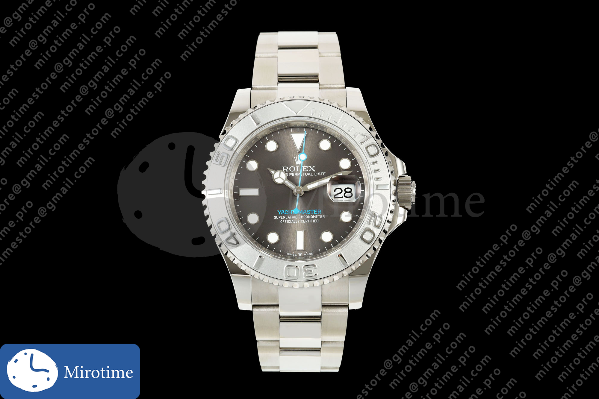 Yacht-Master 126622 904L QF 1:1 Best Edition Gary Dial On 904L SS Bracelet SH3235 (Free Sprung)