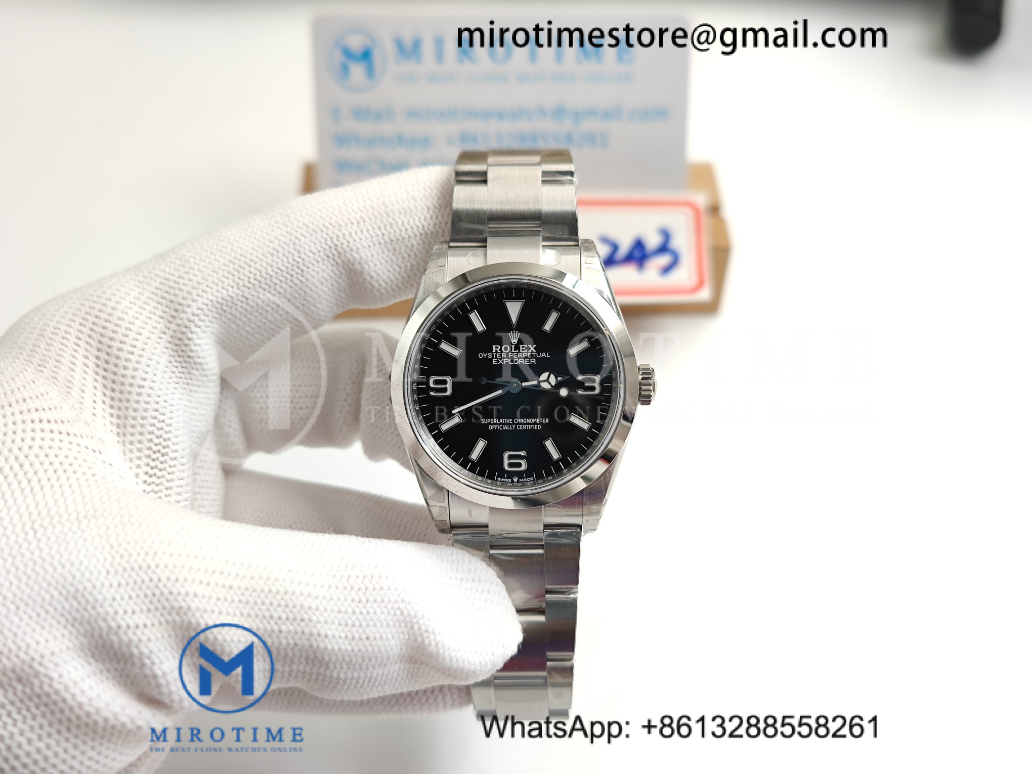 Explorer 124270 36mm 904L Steel VSF 1:1 Best Edition Black Dial on SS Bracelet VS3230