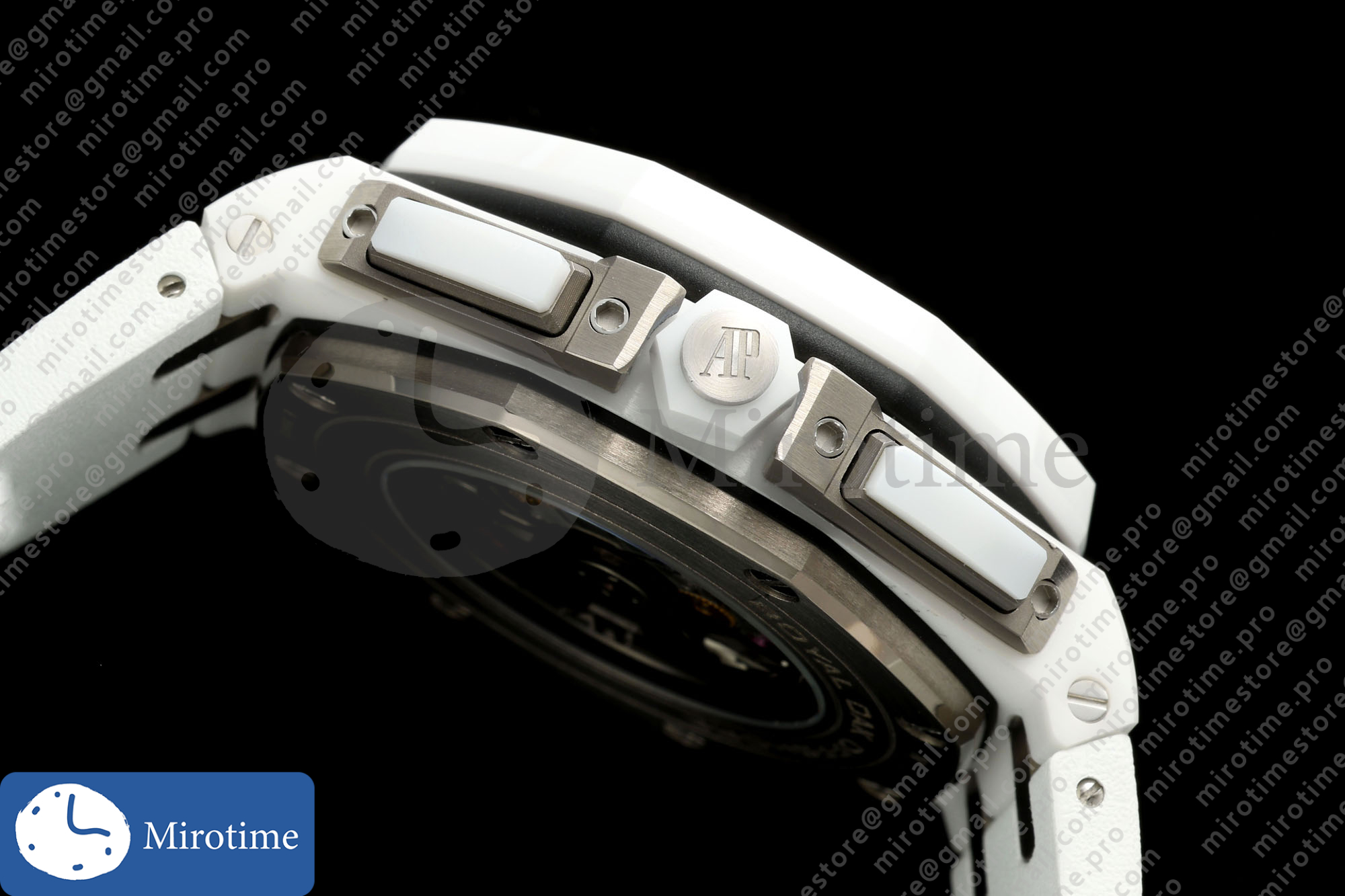 Royal Oak Offshore 44mm White Ceramic JF 1:1 Best Edition White Dial on Rubber Strap A3126 — photo 10