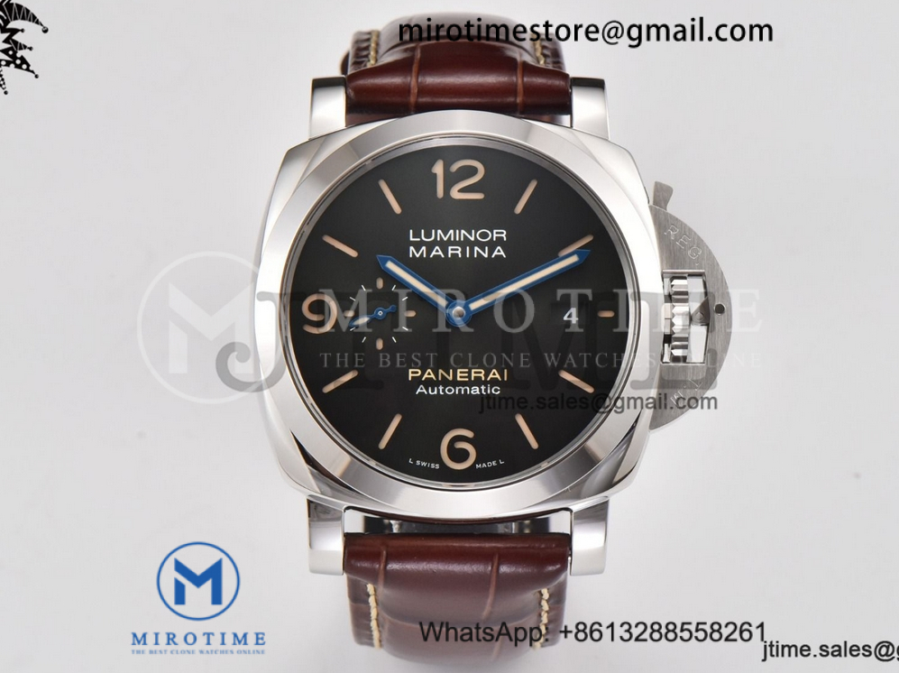 PAM1116 SS VSF 1:1 Best Edition Dark Green Dial on Brown Leather Strap P9010