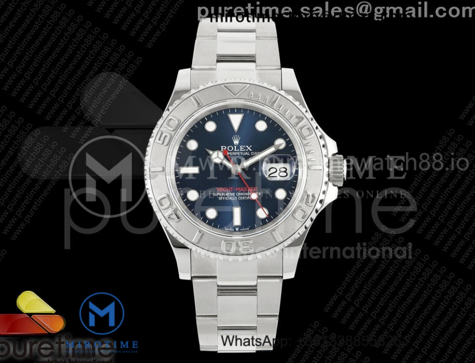 Yacht-Master 126622 904L Steel QF 1:1 Best Edition Blue Dial on SS Bracelet QF3235