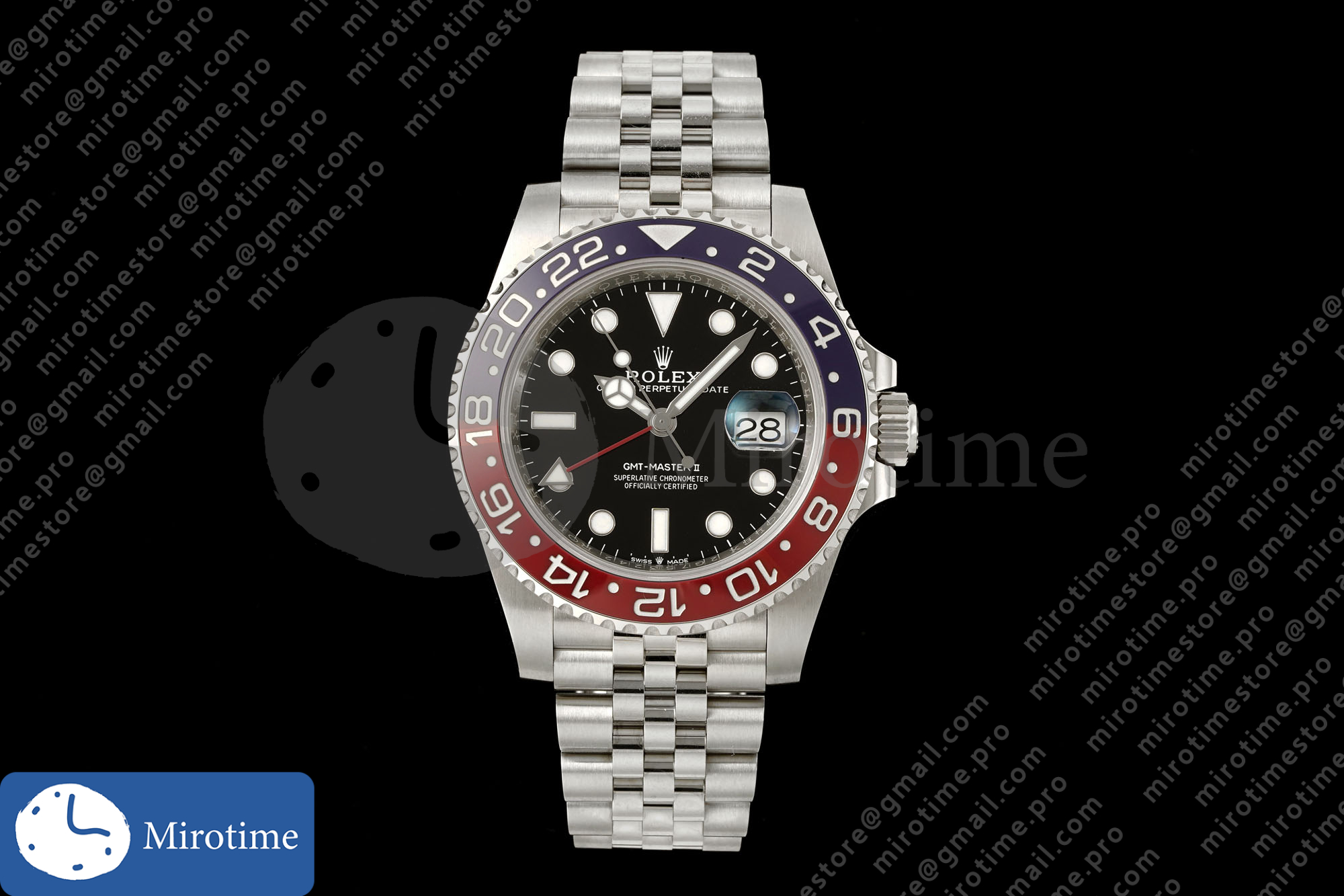 GMT-Master II 126710 BLRO 904L Steel RICH 1:1 Best Edition on Jubilee Bracelet JH3285 (Free Sprung) V2