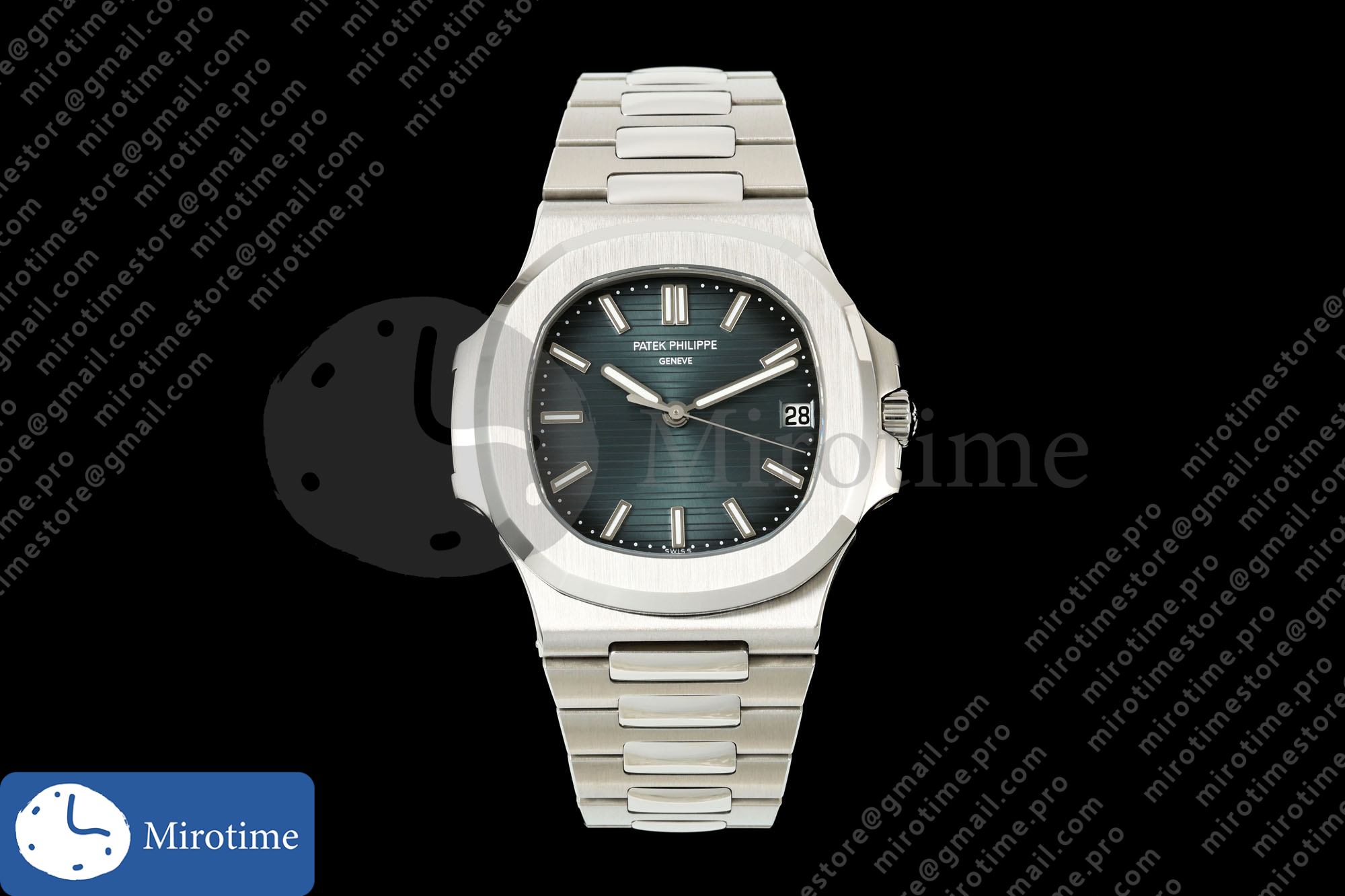 Nautilus 5711 DDF 1:1 Best Edition 2006 Blue Textured Dial on SS Bracelet DPB330 Super Clone V2