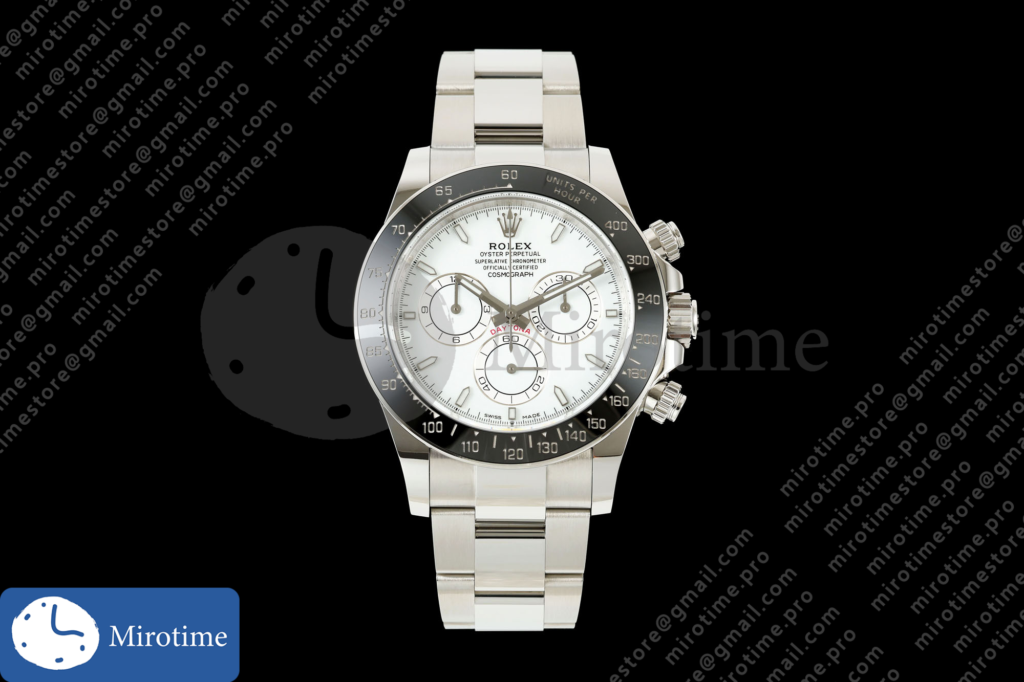 Daytona 126502 ERF 1:1 Best Edition White Dial on SS Bracelet JH4131 (Free Sprung)