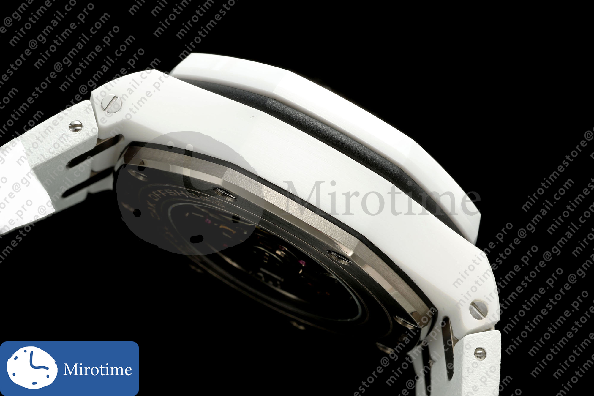 Royal Oak Offshore 44mm White Ceramic JF 1:1 Best Edition White Dial on Rubber Strap A3126 — photo 11
