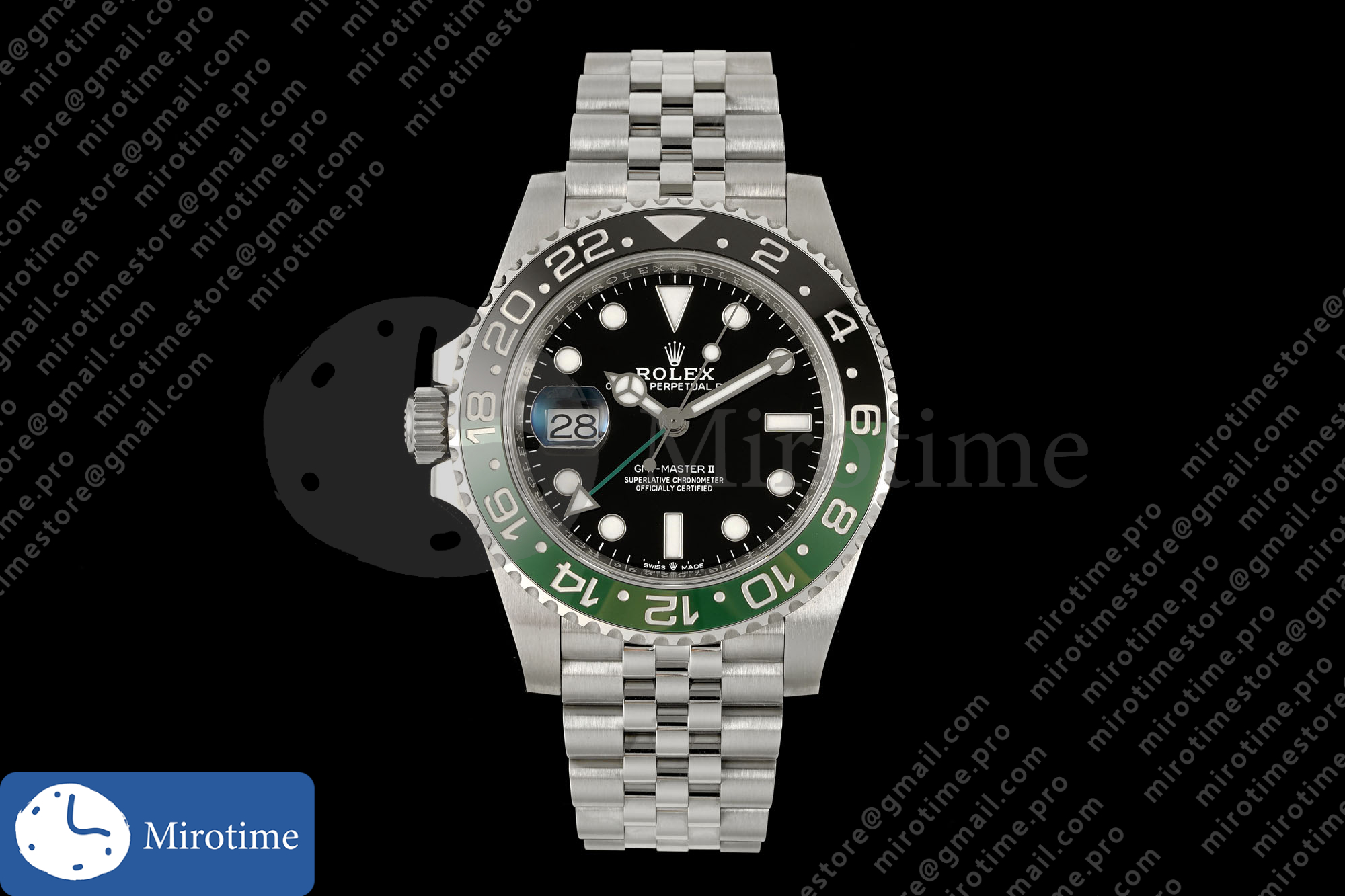GMT-Master II 126720 VTNR 904L Steel RICH 1:1 Best Edition on Jubilee Bracelet JH3285 (Free Sprung) V2