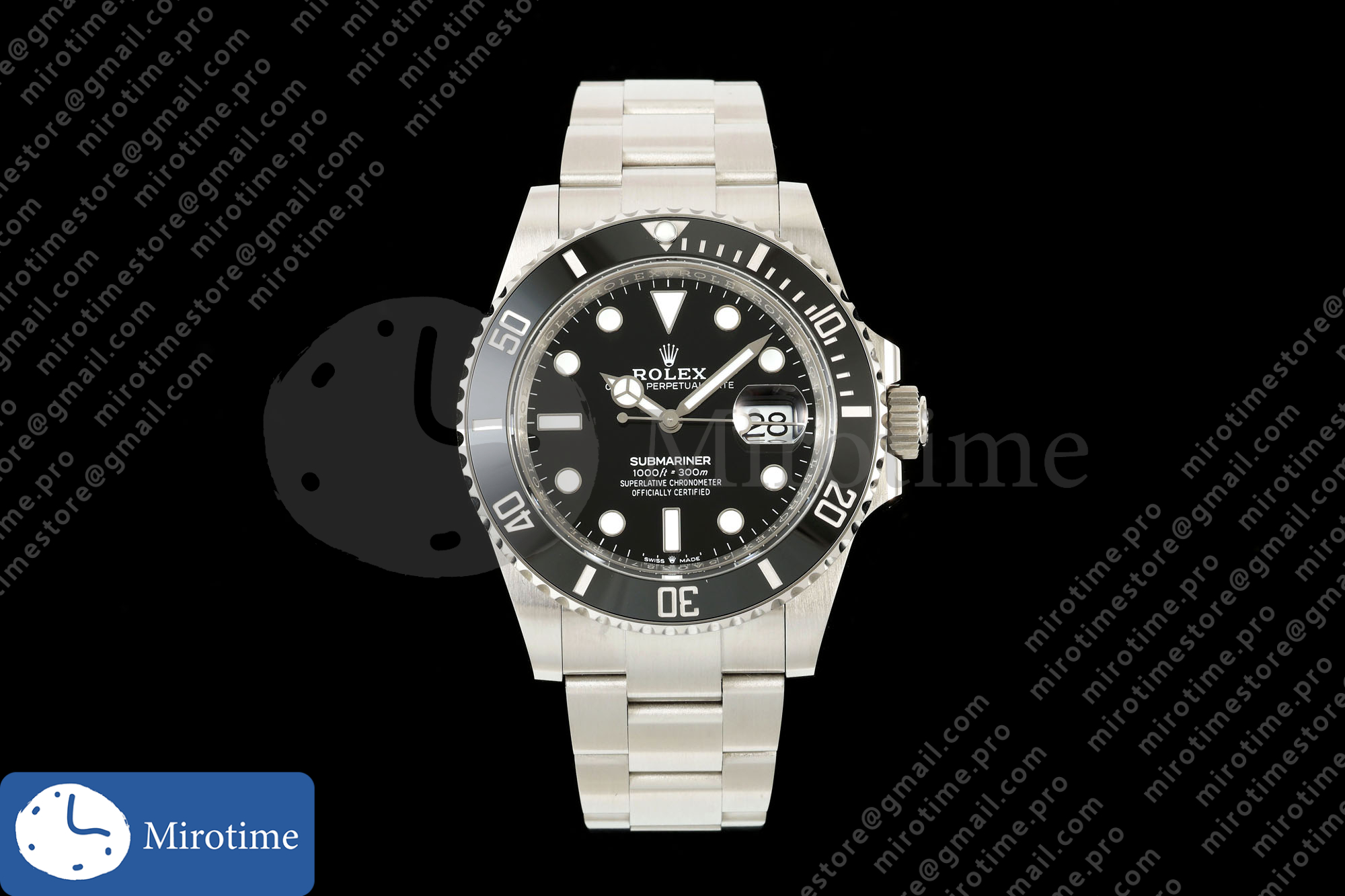 Submariner 41mm 126610 LN Black QF 1:1 Best Edition 904L SS Case and Bracelet JH3285 (Free Sprung)