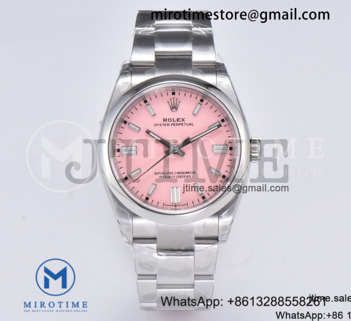 Oyster Perpetual 126000 36mm VSF 1:1 Best Edition 904L Steel Pink Dial VS3235